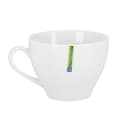 طقم فناجين بورسلين مع صحون عدد 2 أبيض Royalford - 2Pcs Porcelain Cup & Saucer Set