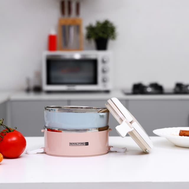 صندوق غداء بسعة 1400 مل بطبقتين Lunch Box - Royalford
