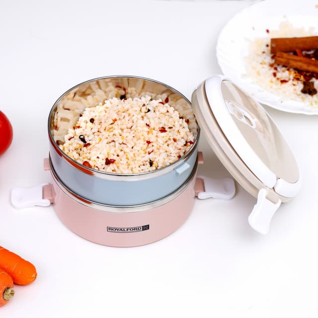 صندوق غداء بسعة 1400 مل بطبقتين Lunch Box - Royalford