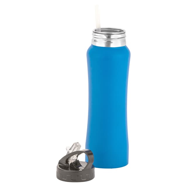 حافظة مياه رياضية ستانلس - 750 مل - أسود Stainless Steel Sports Water Bottle - Royalford - 176936