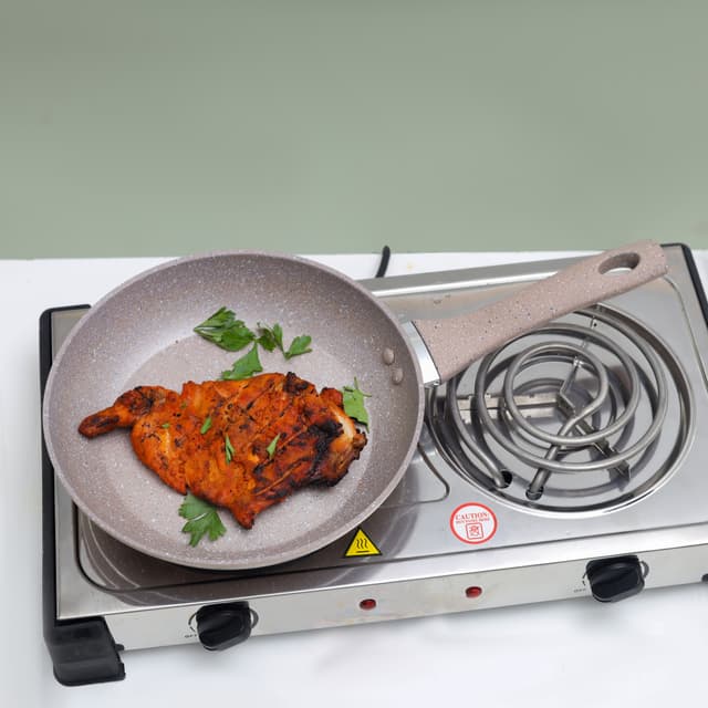 مقلاة (طاوة) 26 سم - بيج Royalford 26CM Granite Coated Smart Fry pan - 167585