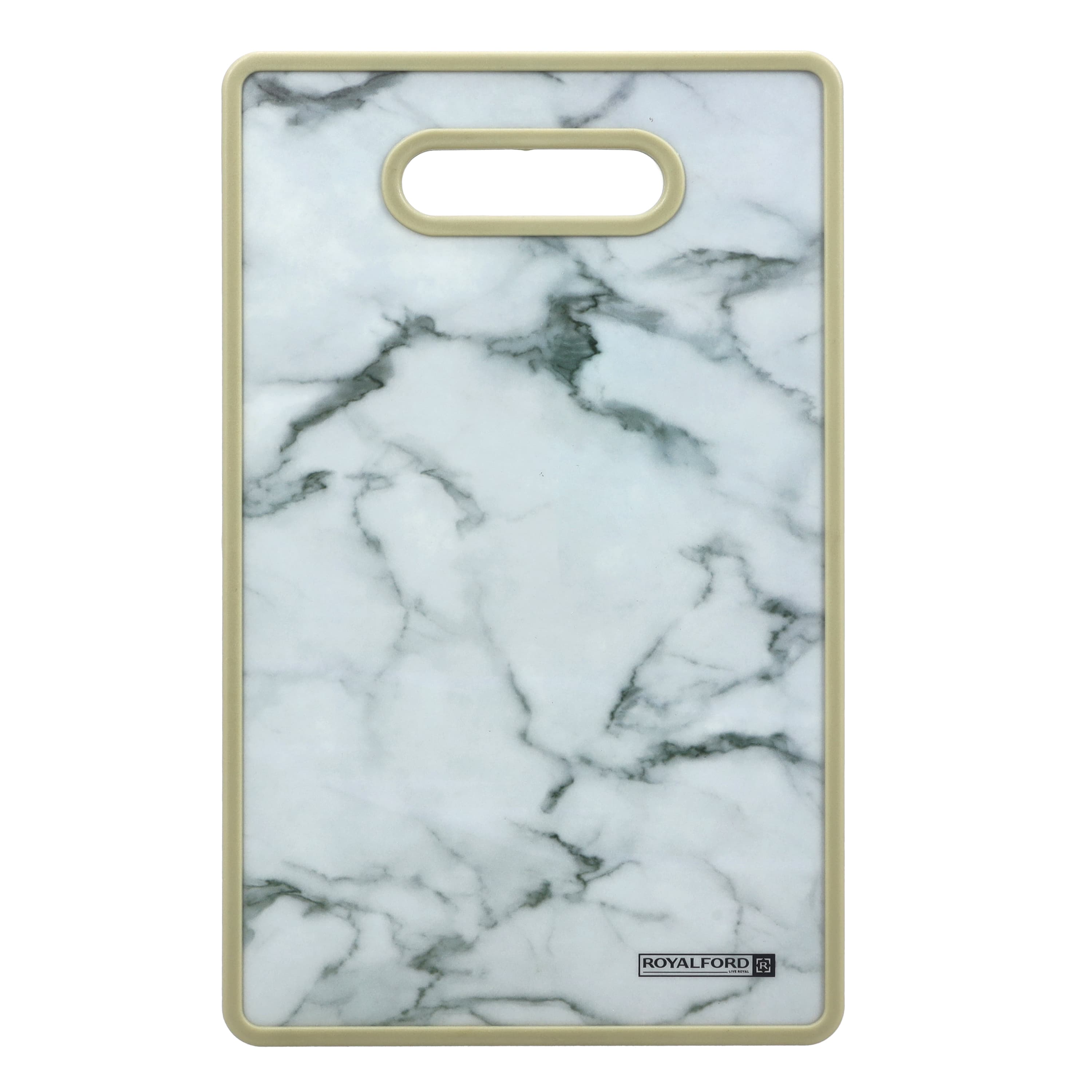 لوح تقطيع رخام رويال فورد Royalford Marble Cutting Board - Large Kitchen Cutting Board - Best For Food Prep, Meat, Vegetables