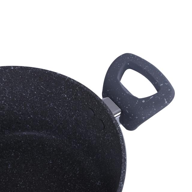 Royalford 9Pcs Smart Aluminium Cookware Set - Durable Marble Coating, High-Quality Forged Aluminium