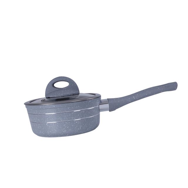 Royalford 9Pcs Smart Aluminium Cookware Set - Durable Marble Coating, High-Quality Forged Aluminium