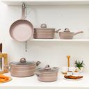 طقم آواني طهي ألمنيوم 9 قطع Royalford 9Pc Aluminium Cookware Set - SW1hZ2U6NDA3MTkw