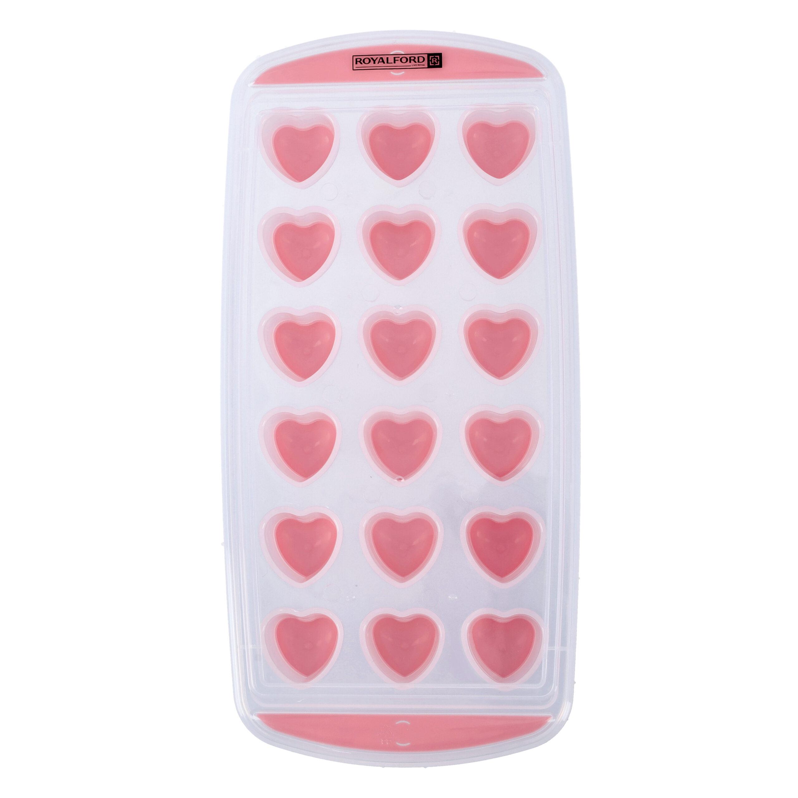 Royalford Ice Tray with Lid/Pink 1X120