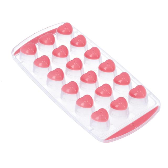 قالب ثلج شكل قلب مع غطاء زهري Royalford - Ice Tray with Lid/Pink - SW1hZ2U6Mzc2OTQz