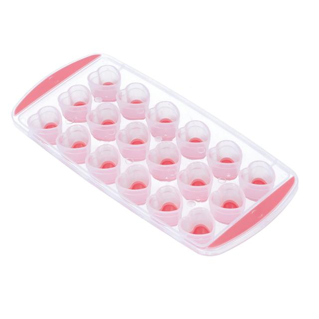 قالب ثلج شكل قلب مع غطاء زهري Royalford - Ice Tray with Lid/Pink - SW1hZ2U6Mzc2OTQx