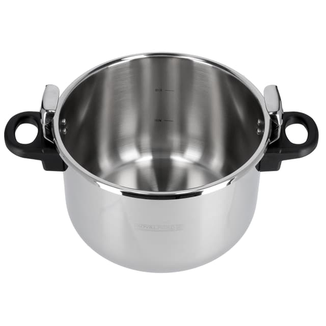 طنجرة ضغط 5 لتر ستانلس ستيل من رويال فورد Royalford Stainless Steel Pressure Cooker - 186622