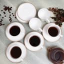 طقم فناجين قهوة ( 12 قطعة ) - ابيض Royalford  -  New Bone Cups With Saucer Set