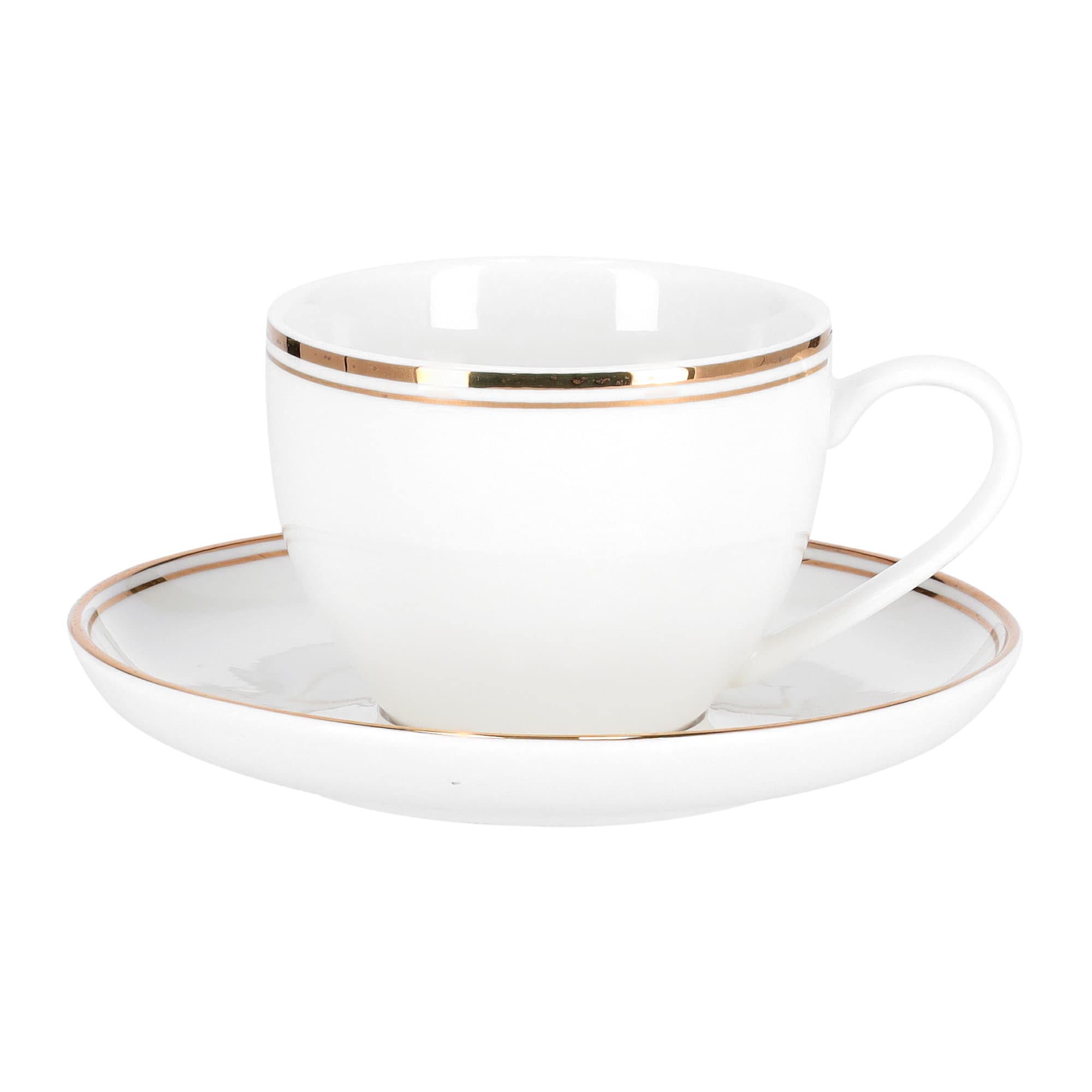 طقم فناجين قهوة ( 12 قطعة ) - ابيض Royalford  -  New Bone Cups With Saucer Set