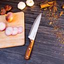 Royalford 8" Chef Knife With Wooden Finish - All-Purpose Small Kitchen Knife - Ultra Sharp Stainless - SW1hZ2U6Mzg0NTEy