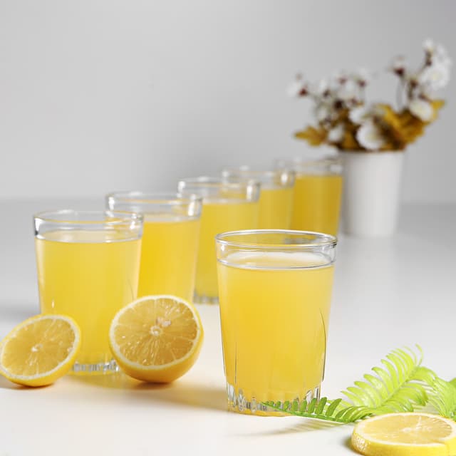 طقم كاسات عصير زجاجي 6 قطع 230 مل Royalford - 6Pcs 230Ml Glass Tumbler - Portable Water Cup Drinking Glass