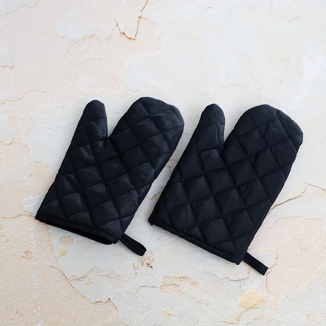 طقم قفازات حرارية 2 قطعة Royalford - 2Pcs Cotton Padded - Gloves Cotton & Polyester
