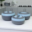 طقم اواني  ( أواني تقديم ) 3 قطع - ازرق / رماي Royalford -  Cosmos Insulated Casserole