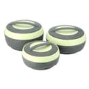 طقم اواني  ( أواني تقديم ) 3 قطع - ازرق / رماي Royalford -  Cosmos Insulated Casserole