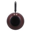 Royalford 32Cm Carbon Steel Wokpan - Long Handle Non-Stick Wokpan - Frying Pan, Black-Coated - SW1hZ2U6Mzg4NjMy