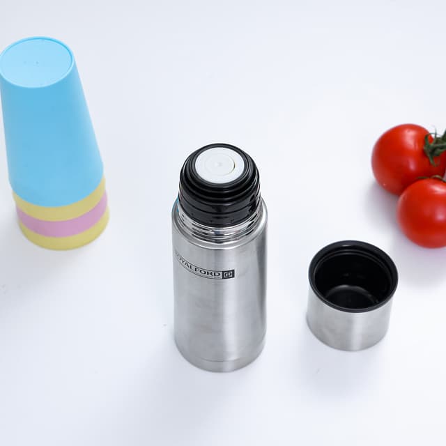 Royalford 350Ml Stainless Steel Vacuum Flask - Heat Insulated Thermos For Keeping Hot/Cold Long Hour