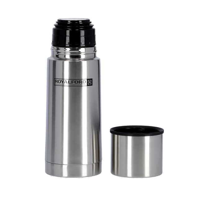 Royalford 350Ml Stainless Steel Vacuum Flask - Heat Insulated Thermos For Keeping Hot/Cold Long Hour
