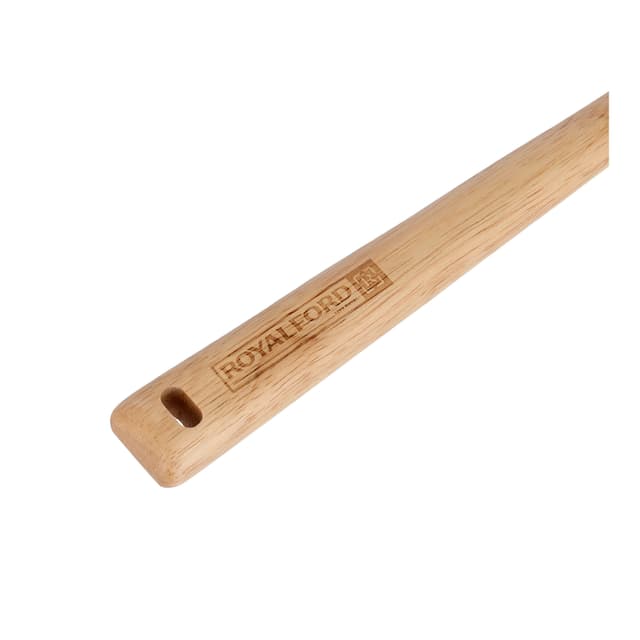 Royalford Rubber Wood Turner 30*6Cm - Heat Resistant Soft Grip Turner, Bamboo, Cooking And Baking - 164945