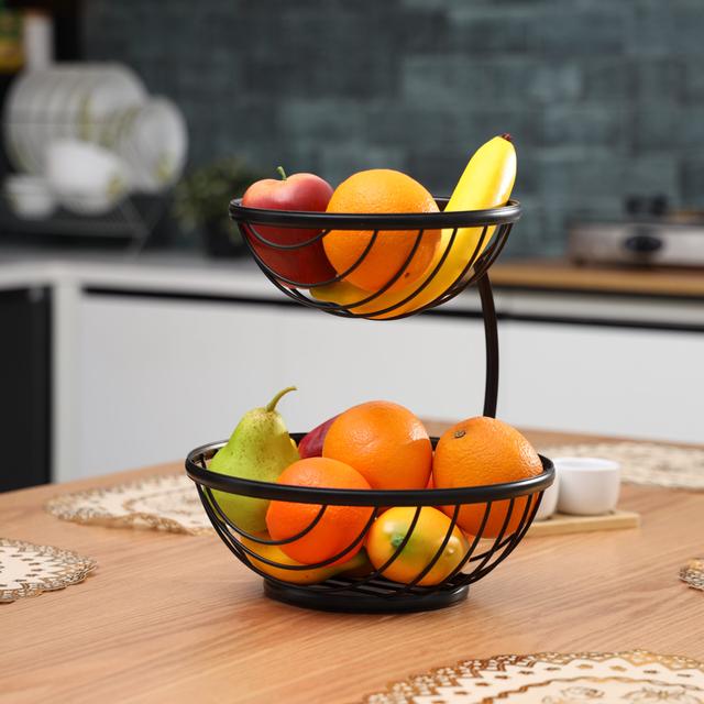 سلة فواكه طابقين  Royalford 2 Tier Fruit Basket - SW1hZ2U6NDA1MDEz