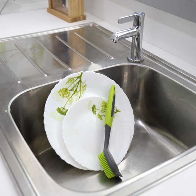 فرشاة اطباق بمقبض طويل 24 سم Royalford - Dish Brush 24Cm - Long Soft Handle Flexible