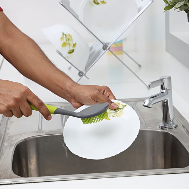 فرشاة اطباق بمقبض طويل 24 سم Royalford - Dish Brush 24Cm - Long Soft Handle Flexible