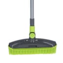 مكنسة عصا يدوية قابلة للطي ستانلس ستيل أخضر رويال فورد Royalford Green Stainless Steel Foldable Foldable Broom With Telescopic Steel Pole