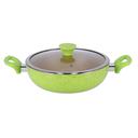 Royalford 10Pcs Forged Aluminium Cookware Set - 3 Layer Granite Coating Saucepan With Lid, Fry Pan