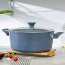 طقم قدور طبخ ومقلاية 10 قطع من رويال فورد Royalford RF9838GR 10 PCS Cookware Set