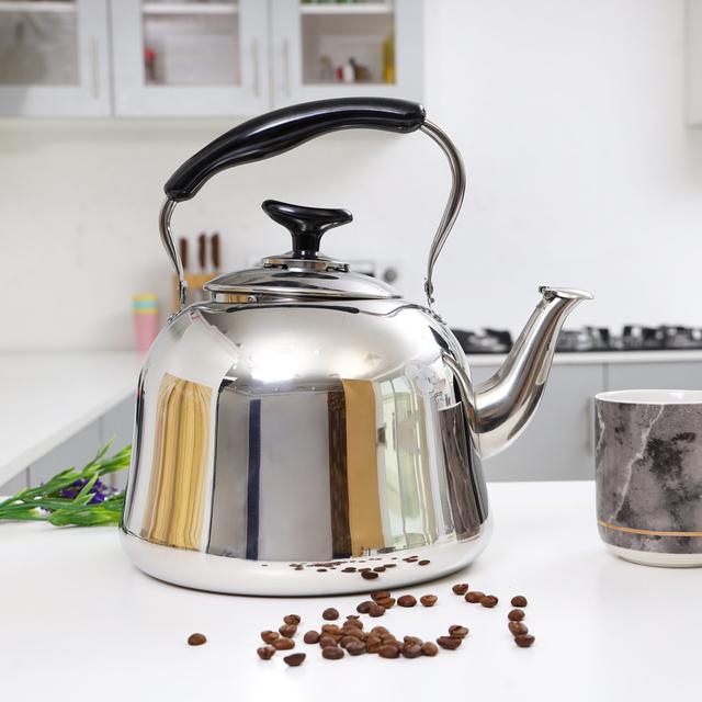 Royalford 5L Stainless Steel Whistling Kettle - Portable Whistling Tea Kettle With Heat Resistant - SW1hZ2U6MzY4MTY2