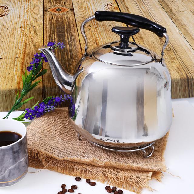 أبريق شاي من الستانلس ستيل بسعة 5 لتر Royalford Stainless Steel Whistling Kettle - SW1hZ2U6MzY4MTY4