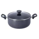 Royalford 9Pcs Iridescent Aluminium Cookware Set -3 Layer Coating Saucepan, Frypan, Casseroles