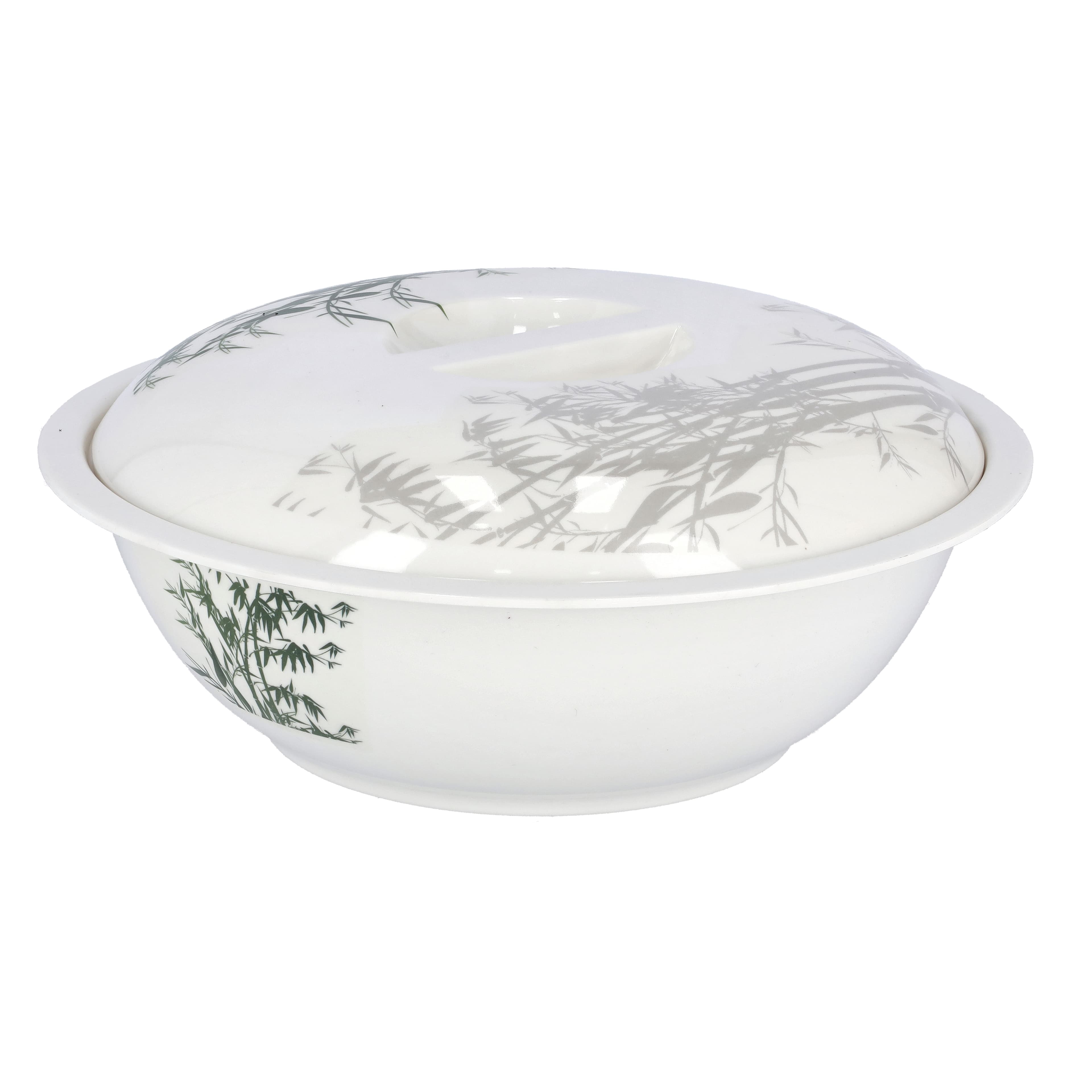 صحن شوربة M/W ميلامين 8 بوصة مع غطاء أبيض رويال فورد M/W 10"Bowl with Lid 1X18