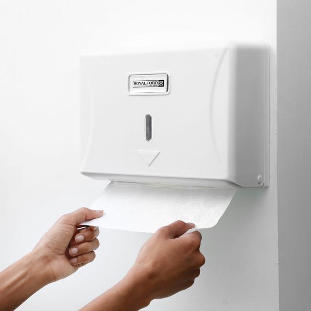 ماكينة مناديل رول من البلاستيك من رويال فورد Royalford Paper Towel Dispenser - SW1hZ2U6NDA2NTIz