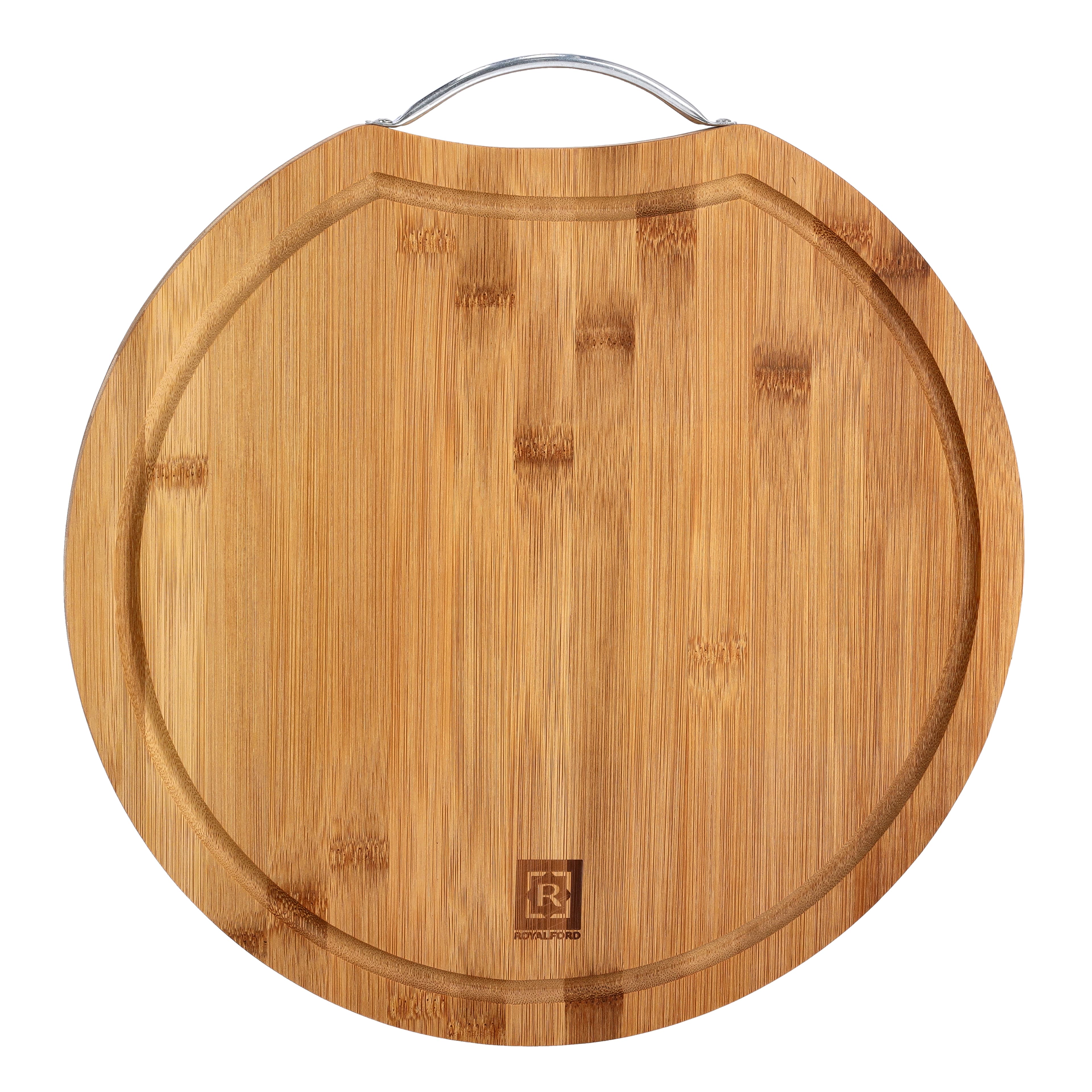 لوح تقطيع الخضار و اللحوم  Royalford Bamboo Cutting Board Round