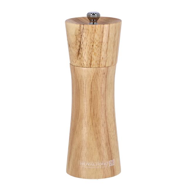 مطحنة فلفل خشبية 6" رويال فورد Royalford Wooden Pepper Mill with Grinder - SW1hZ2U6MzY2MzE4