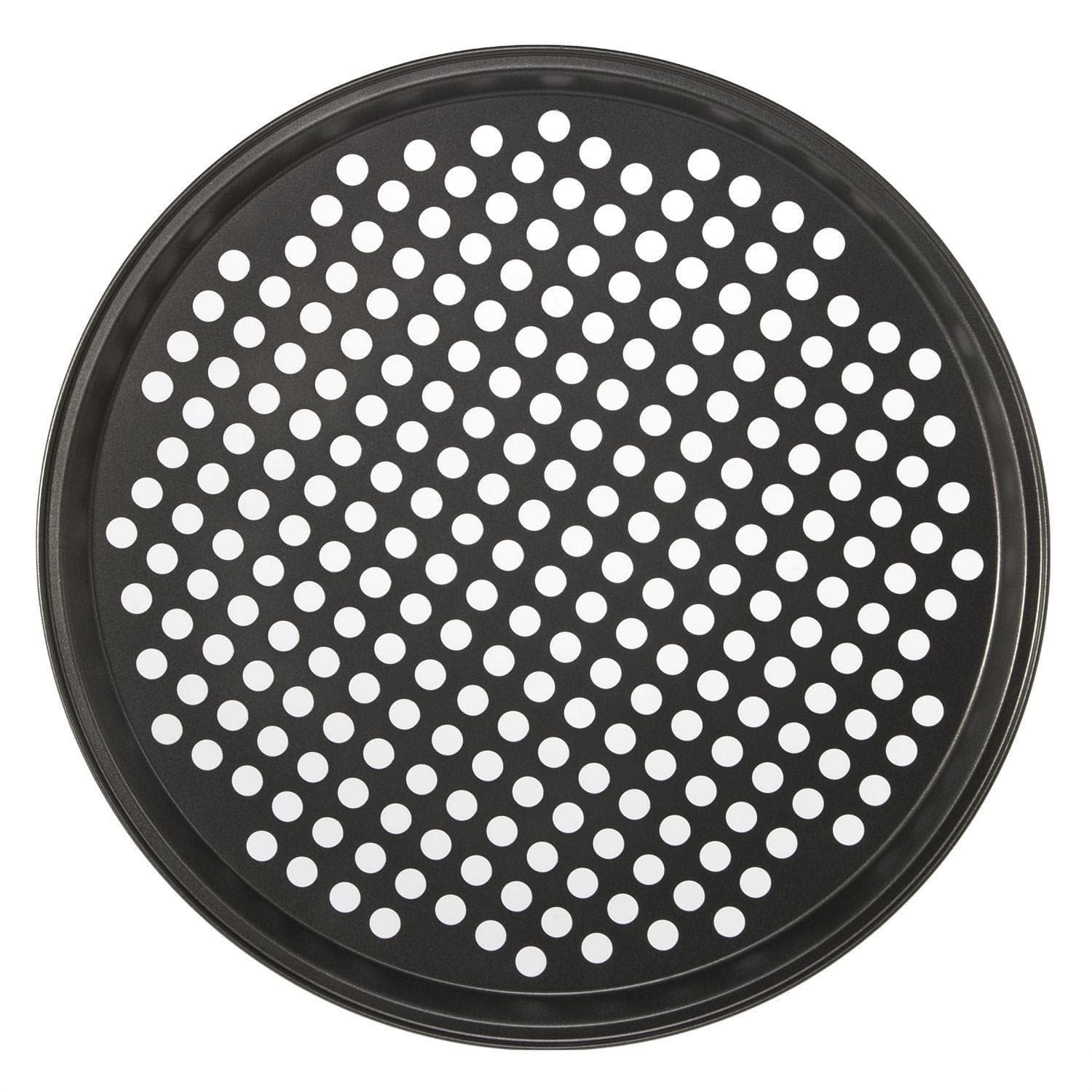 Royalford Non-Stick Pizza Crisper Tray - Ideal For Oven Perforated Crisper Pizza Tray