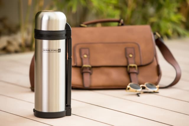 مطرة ماء ستانلس ستيل 1.2 لتر | Royalford Insulated Water Vacuum Bottle