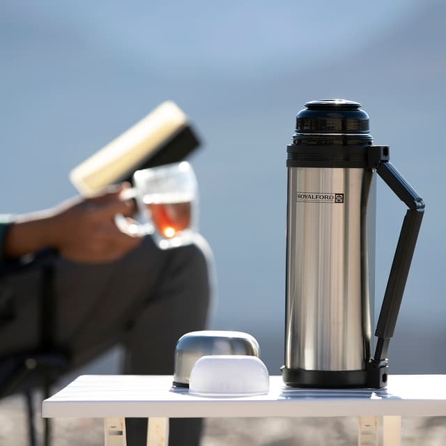مطرة ماء ستانلس ستيل 1.2 لتر | Royalford Insulated Water Vacuum Bottle