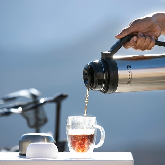 مطرة ماء ستانلس ستيل 1.2 لتر | Royalford Insulated Water Vacuum Bottle