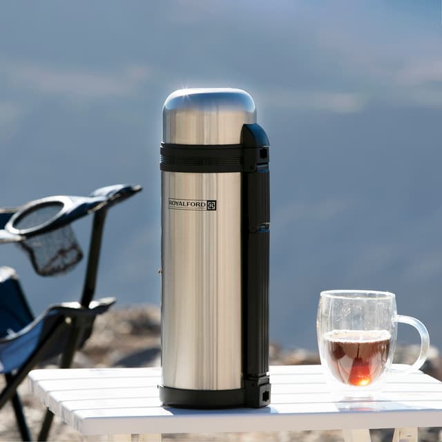 مطرة ماء ستانلس ستيل 1.2 لتر | Royalford Insulated Water Vacuum Bottle