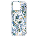 Rifle Paper Co. Rifle Paper Apple iPhone 13 Pro Max MagSafe Case - Magnetic Attachment Wireless Charging Compatible, AntiMicrobial Surface, 10 ft Drop Protection, Anti-Scratch Technology - Garden Party Blue