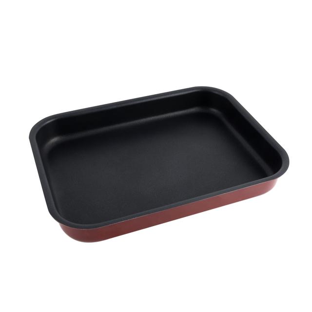 Royalford 2L Non-Stick Square Baking Tray - Large Roaster Pan - Non-Stick Coating - Induction Safe - SW1hZ2U6Mzg4MTMz