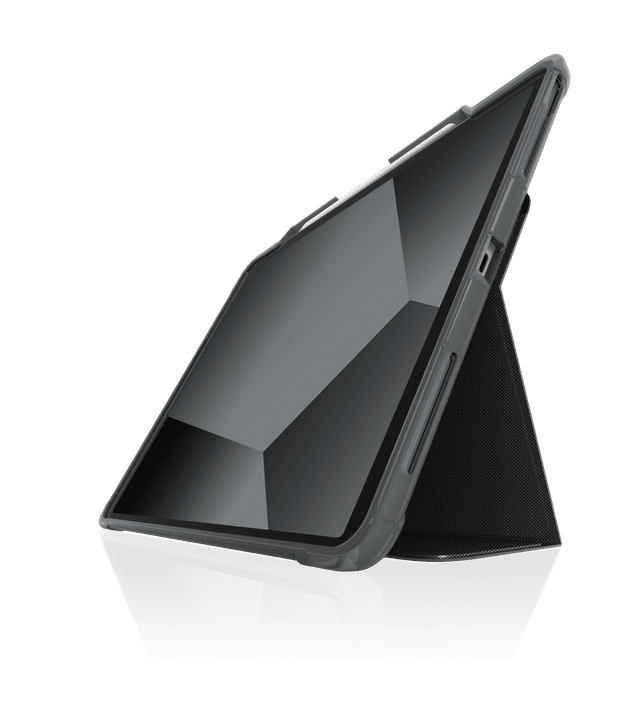 STM DUX PLUS for Apple iPad Pro 12.9" 5th-3rd Gen - Ultra Protective Case, Clear Transparent Back, Military Drop Test Certified w/ Apple Pencil Storage, Supports Auto Sleep/Wake Function - Black