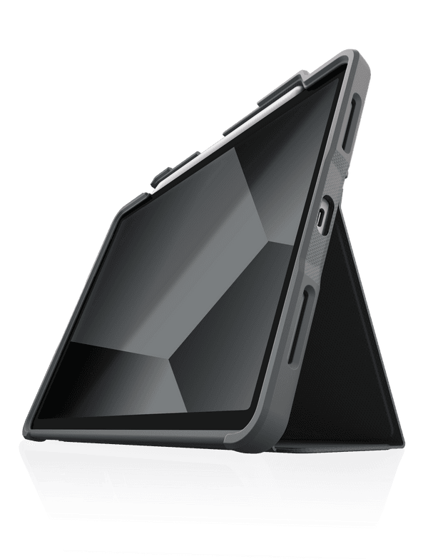 STM DUX PLUS for Apple iPad Air 10.9" 4th Gen - Ultra Protective Case, Clear Transparent Back, Military Drop Test Certified w/ Apple Pencil Storage, Supports Auto Sleep/Wake Function - Black