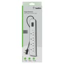 محول كهربائي ب 4 مخارج -2 متر -  Surge Protector - 4 outputs - 2M - BELKIN