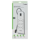 محول كهربائي ب 6 مخارج - 2 متر -  Surge Protector - 6 outputs - 2 USB Ports - 2M - BELKIN