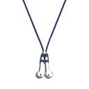 علاقة سماعات ايربودز ازرق Leather Strap For Airpods من Tapper