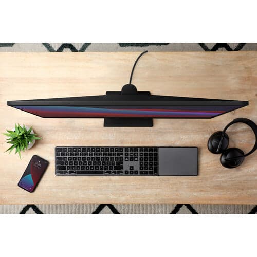 Twelve South MagicBridge Extended | Connects Apple Magic Trackpad 2 to Apple Wireless Keyboard w/ Numeric KeyPad, Trackpad and Keyboard not Included - Black